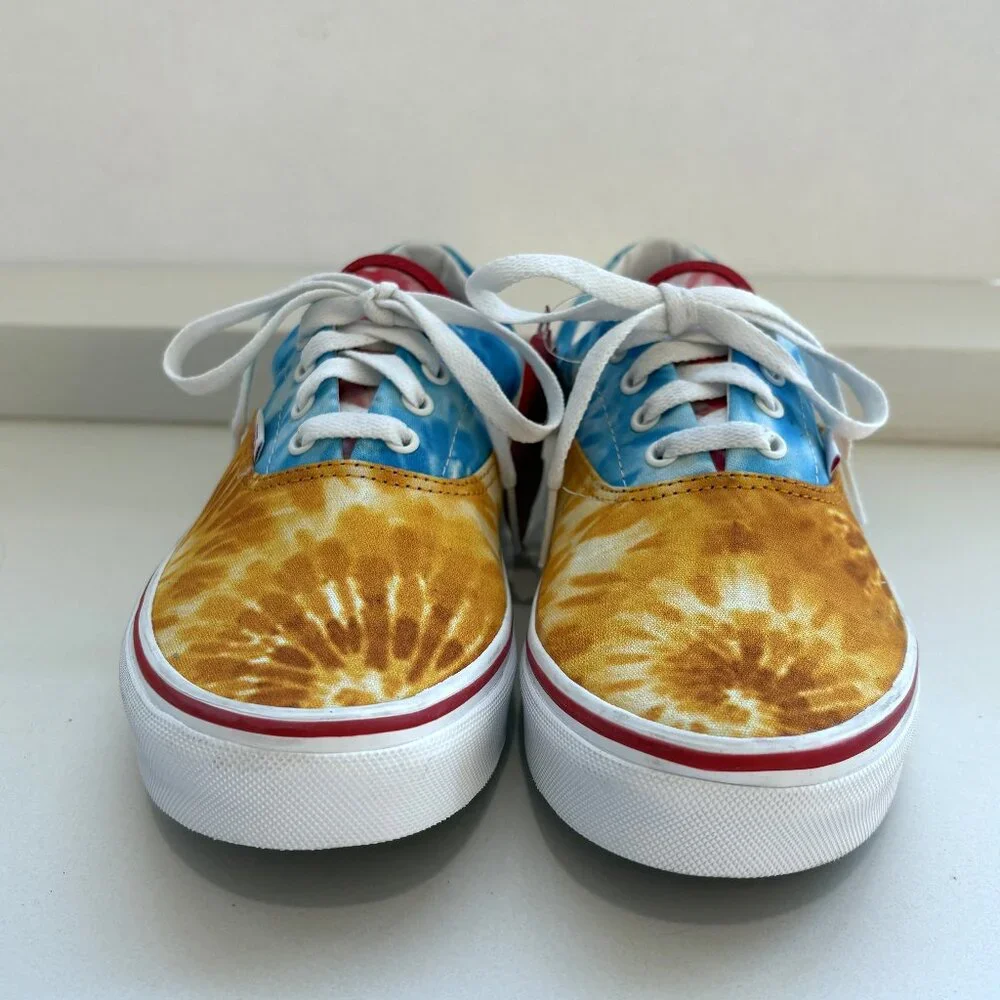 Vans Era Tie Dye Block Sneakers Low Top Lace Up Junior Size 6.5 Women’s 8 NEW